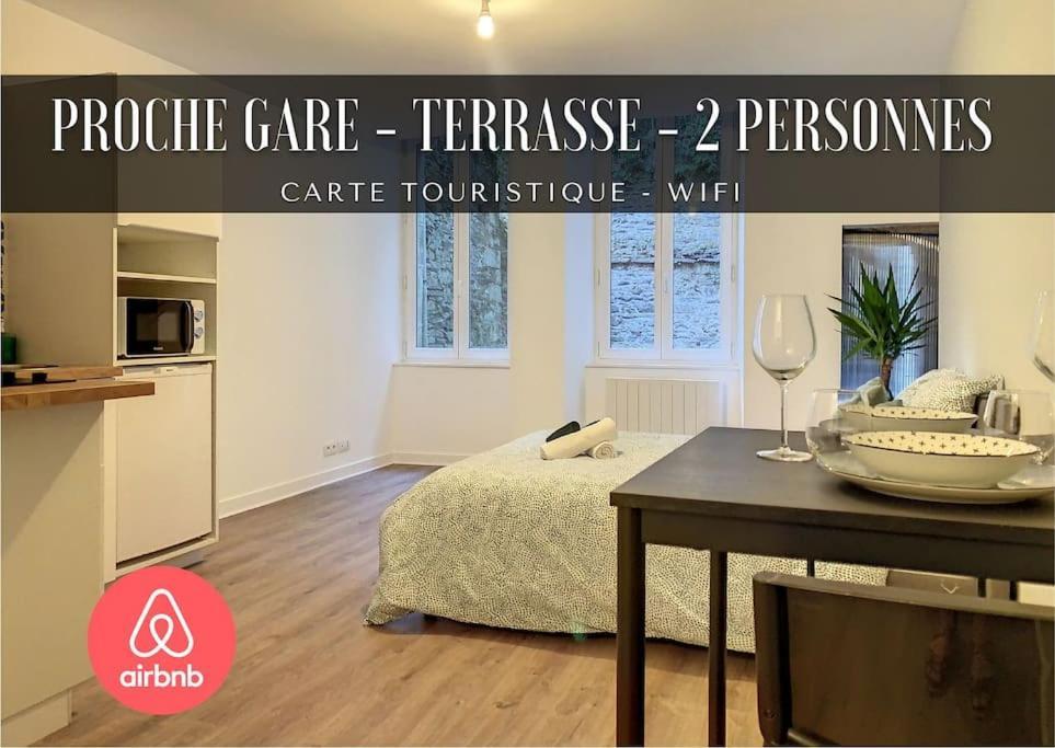 Ferienwohnung Gambetta - Studio - Terrasse - Proche Gare Morlaix Exterior foto